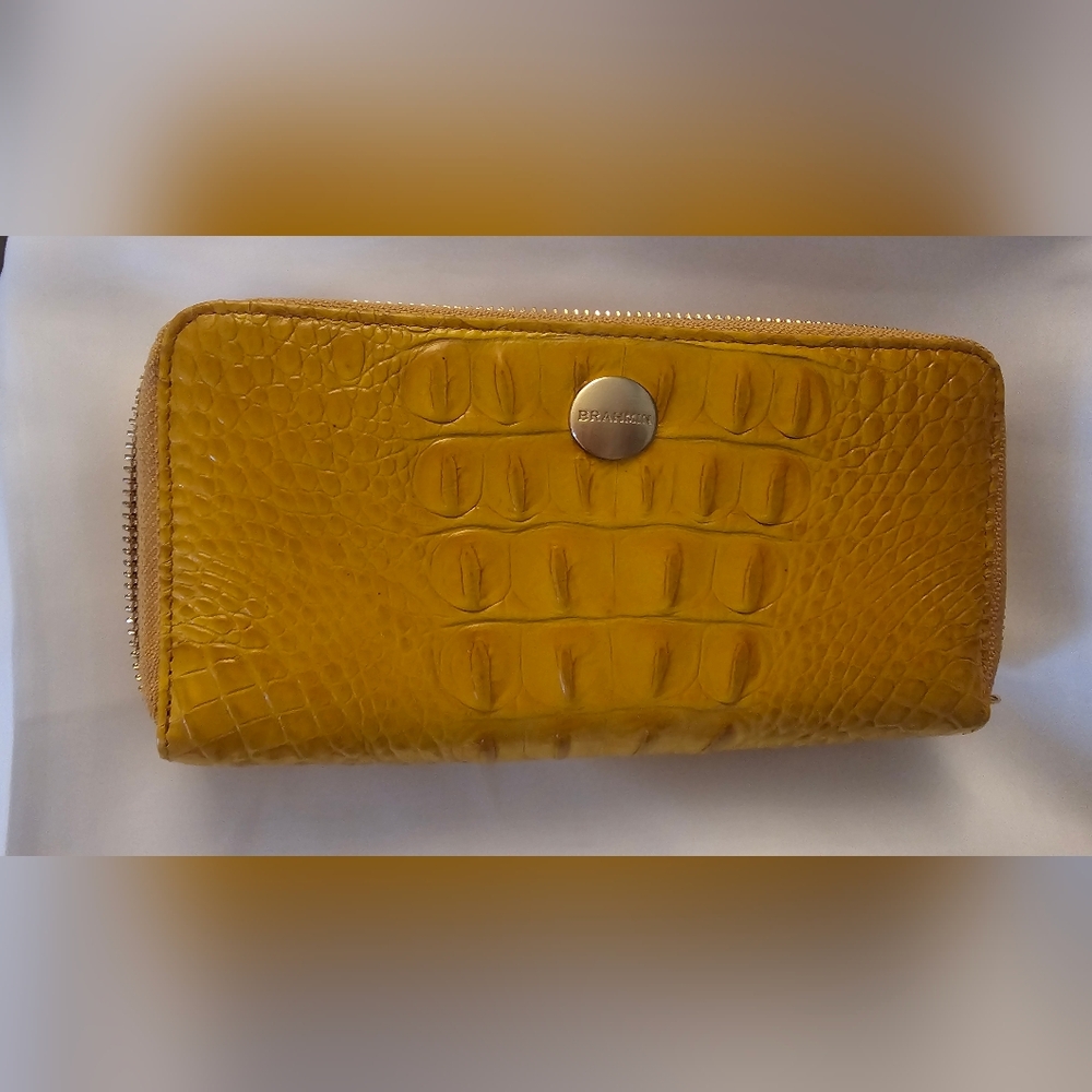 Brahmin Yellow Croc Wallet